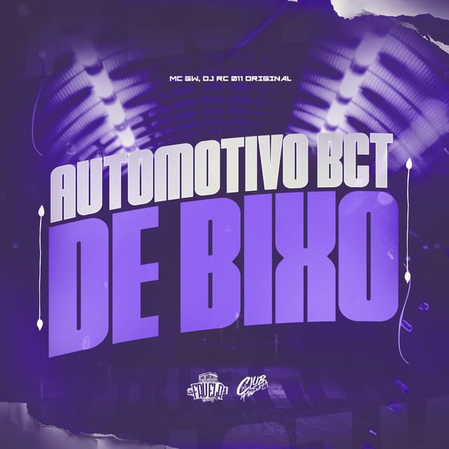 Automotivo Bct de Bixo by Mc Gw, DJ RC 011 ORIGINAL, Club dos Mandela, Estúdio Favela Records