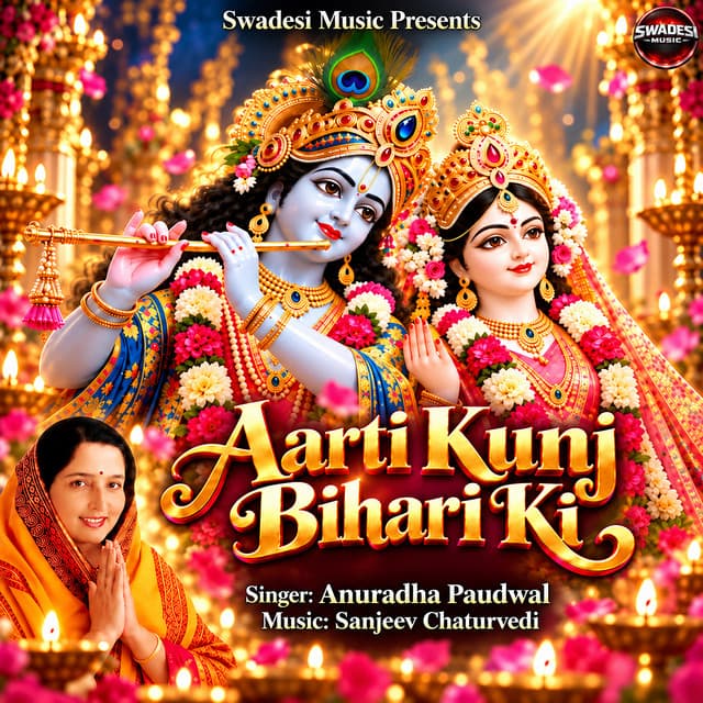 Aarti Kunj Bihari Ki by Anuradha Paudwal, Sanjeev Chaturvedi
