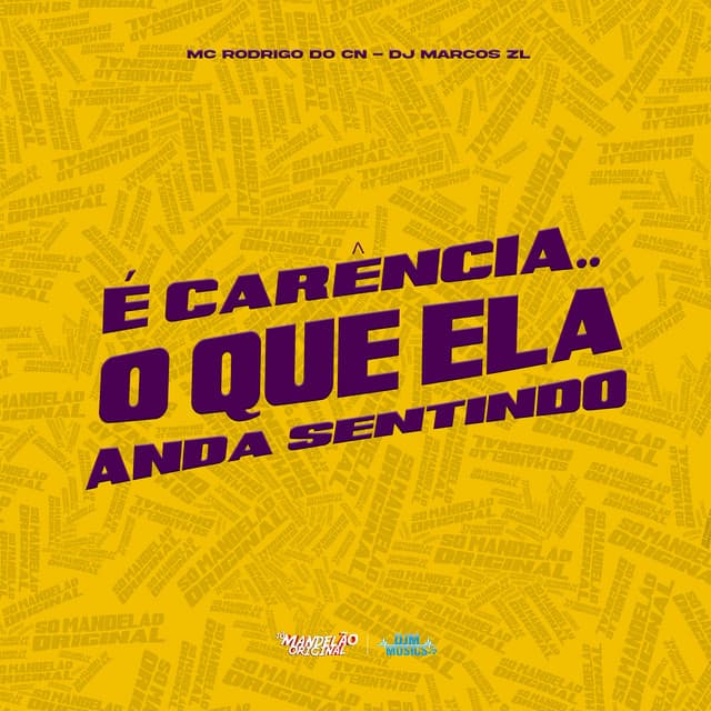 É Carência.. O Que Ela Anda Sentindo by Mc Rodrigo do CN, DJ MARCOS ZL