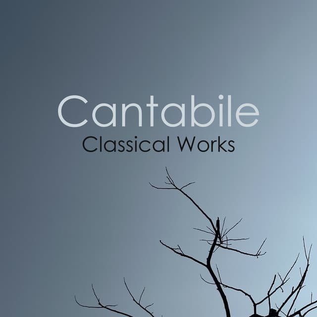 "'Cantabile - Classical Works" by Johann Sebastian Bach, Antonio Vivaldi, Ludwig van Beethoven, Wolfgang Amadeus Mozart, Frédéric Chopin, Franz Schubert, Franz Liszt, Erik Satie, George Frideric Handel, Pyotr Ilyich Tchaikovsky