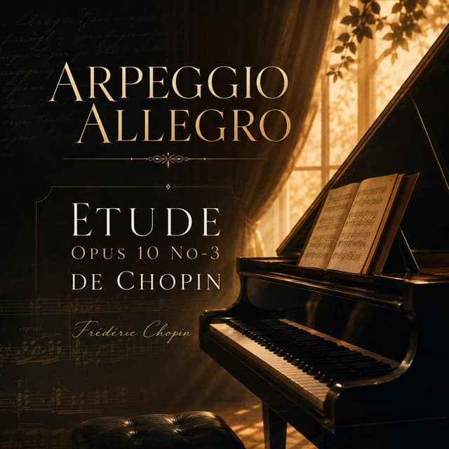 Etude Opus 10 No-3 de Chopin by Frédéric Chopin, Sébastien Bacci, Arpeggio Allegro
